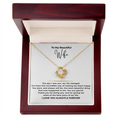 Load image into Gallery viewer, To My Beautiful Wife Interlocking Hearts Necklace
