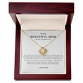 Load image into Gallery viewer, To My Beautiful Mom On My Wedding Day Interlocking Hearts Necklace
