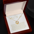 Load image into Gallery viewer, To My Beautiful Mom On My Wedding Day Interlocking Hearts Necklace
