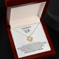 Load image into Gallery viewer, To My Beautiful Wife Interlocking Hearts Necklace
