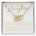 Load image into Gallery viewer, To My Daughter Interlocking Hearts Necklace
