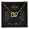 Load image into Gallery viewer, To My Mom Interlocking Hearts Necklace
