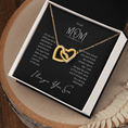 Load image into Gallery viewer, To My Mom Interlocking Hearts Necklace
