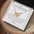Load image into Gallery viewer, To My Beautiful Mom On My Wedding Day Interlocking Hearts Necklace
