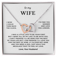 Load image into Gallery viewer, To My Wife Interlocking Hearts Necklace
