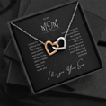 Load image into Gallery viewer, To My Mom Interlocking Hearts Necklace
