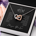 Load image into Gallery viewer, To My Mom Interlocking Hearts Necklace
