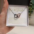 Load image into Gallery viewer, Mom & Daughter Interlocking Hearts Necklace
