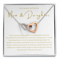 Load image into Gallery viewer, Mom & Daughter Interlocking Hearts Necklace
