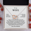 Load image into Gallery viewer, To My Wife Interlocking Hearts Necklace

