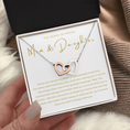 Load image into Gallery viewer, Mom & Daughter Interlocking Hearts Necklace
