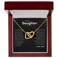 Load image into Gallery viewer, To My Daughter Interlocking Hearts Necklace
