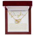Load image into Gallery viewer, To My Daughter Interlocking Hearts Necklace
