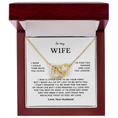Load image into Gallery viewer, To My Wife Interlocking Hearts Necklace
