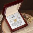 Load image into Gallery viewer, To My Wife Interlocking Hearts Necklace
