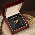 Load image into Gallery viewer, To My Daughter Interlocking Hearts Necklace
