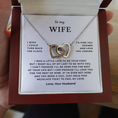 Load image into Gallery viewer, To My Wife Interlocking Hearts Necklace
