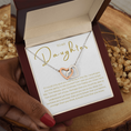 Load image into Gallery viewer, To My Daughter Interlocking Hearts Necklace
