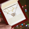 Load image into Gallery viewer, To My Daughter Interlocking Hearts Necklace
