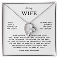 Load image into Gallery viewer, To My Wife Interlocking Hearts Necklace
