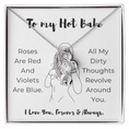 Load image into Gallery viewer, To My Hot Babe Forever Love Necklace
