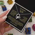 Load image into Gallery viewer, To My Beautiful Wife Interlocking Hearts Necklace
