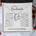 Load image into Gallery viewer, To My Soulmate  Forever Love Necklace
