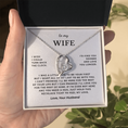 Load image into Gallery viewer, To My Wife Interlocking Hearts Necklace
