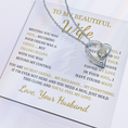 Load image into Gallery viewer, To My Beautiful Wife  Forever Love Necklace
