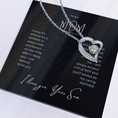 Load image into Gallery viewer, To My Mom Interlocking Hearts Necklace
