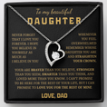 Load image into Gallery viewer, To My Beautiful Daughter  Forever Love Necklace

