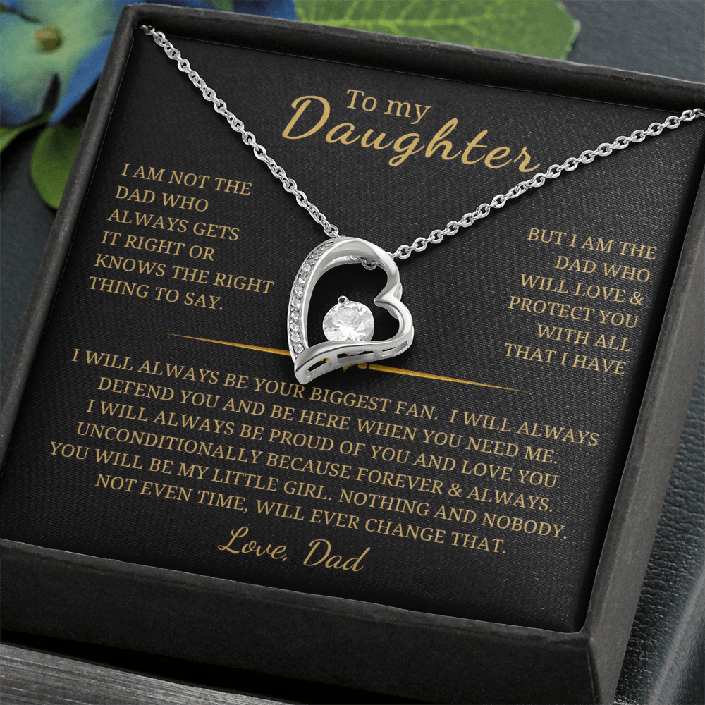 To My Daughter  Forever Love Necklace