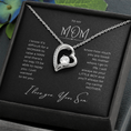 Load image into Gallery viewer, To My Mom Interlocking Hearts Necklace
