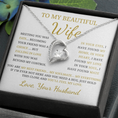 Load image into Gallery viewer, To My Beautiful Wife  Forever Love Necklace
