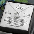 Load image into Gallery viewer, To My Wife Interlocking Hearts Necklace
