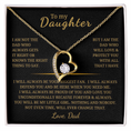 Load image into Gallery viewer, To My Daughter  Forever Love Necklace
