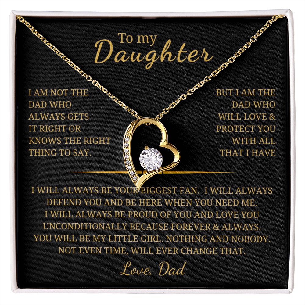 To My Daughter  Forever Love Necklace