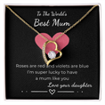 Load image into Gallery viewer, To The World's Best Mum Forever Love Necklace
