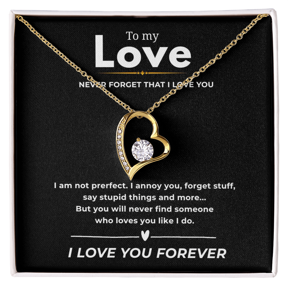 To My Love  Forever Love Necklace