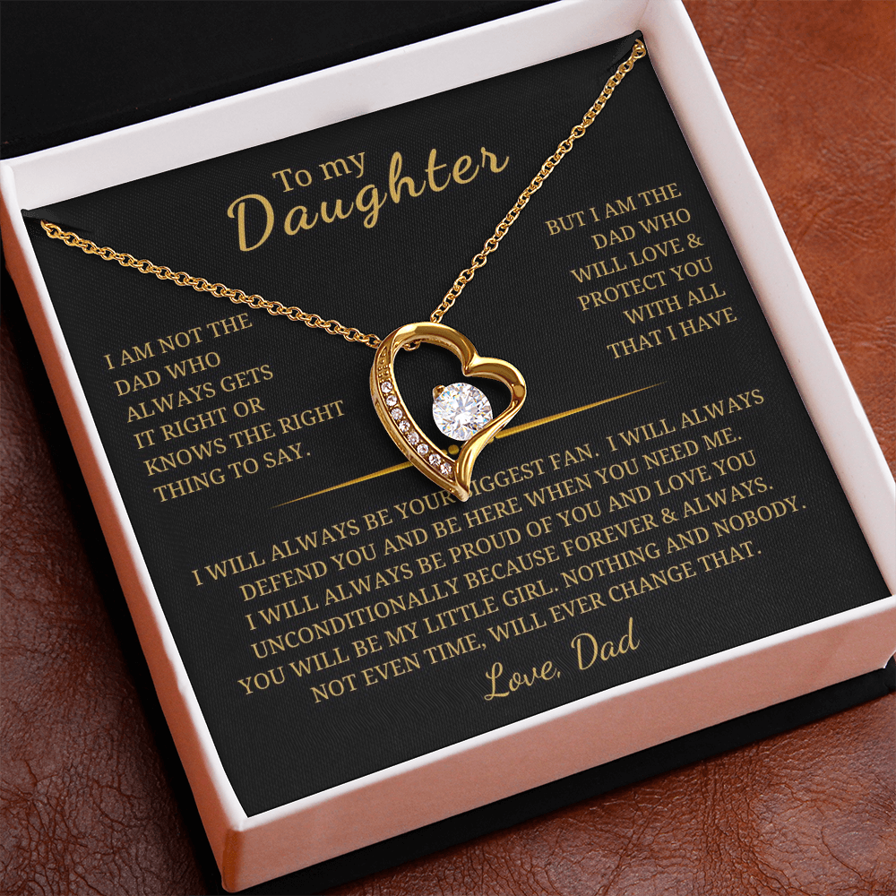 To My Daughter  Forever Love Necklace