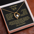 Load image into Gallery viewer, To My Beautiful Wife Interlocking Hearts Necklace
