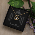 Load image into Gallery viewer, To My Mom Interlocking Hearts Necklace
