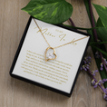 Load image into Gallery viewer, To My Mother In Law Interlocking Hearts Necklace
