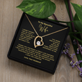 Load image into Gallery viewer, To My Beautiful Wife Interlocking Hearts Necklace

