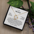Load image into Gallery viewer, To My Wife Interlocking Hearts Necklace
