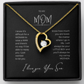 Load image into Gallery viewer, To My Mom Interlocking Hearts Necklace
