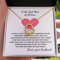 Load image into Gallery viewer, To The Best Mom of All TIme Forever Love Necklace
