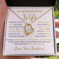 Load image into Gallery viewer, To My Beautiful Wife  Forever Love Necklace
