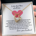 Load image into Gallery viewer, To The Best Mom of All TIme Forever Love Necklace
