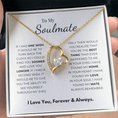 Load image into Gallery viewer, To My Soulmate  Forever Love Necklace
